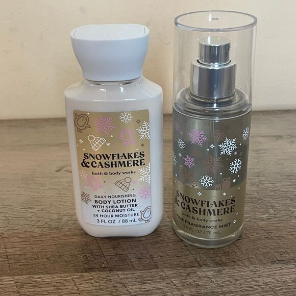 Snowflakes & Cashmere travel size body lotion and Fine fragrance mist - Picture 1 of 5